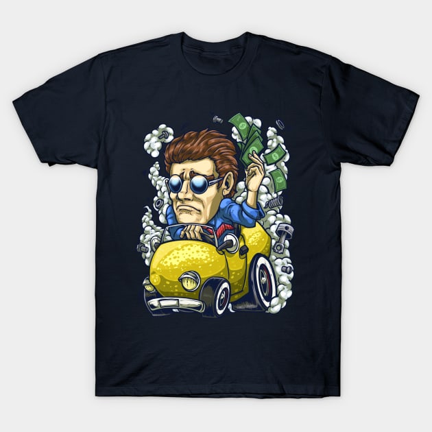 Lemon Car T-Shirt by XXII Designs